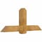Ekena Millwork Eugene Rough Sawn Timber Gable Bracket, Western Red Cedar, 60"W x 25"H x 6"D x 6"F, 10/12 Pitch GBW060X25X0606EUG00RWR - alternate 5